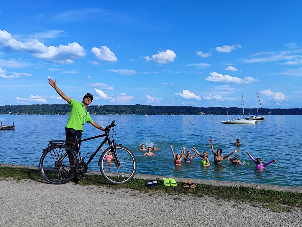 Fahrradausflug am Starnberger See in Possenhofen mit camps for friends