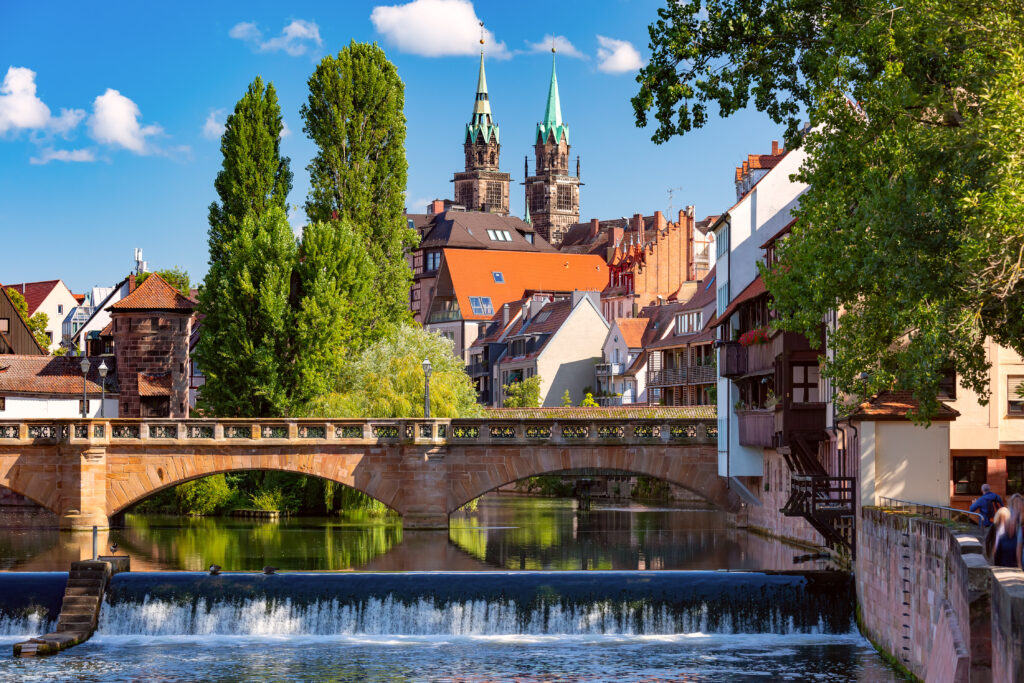 Blick auf Nürnberg. Veranstaltungsort des Englischcamps der camps for friends.